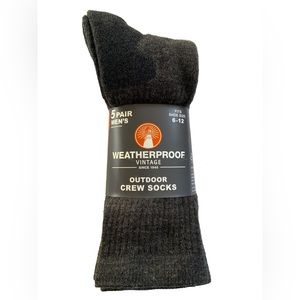 Weatherproof Vintage Men’s Outdoor Crew Socks - 5 Pairs NWT
